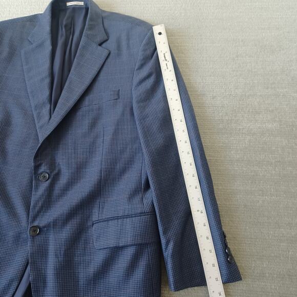 Peter Millar Blazer Crown Crafted Men 42R Blue 100% Wool Soft Lightweight Casual - Picture 5 of 10
